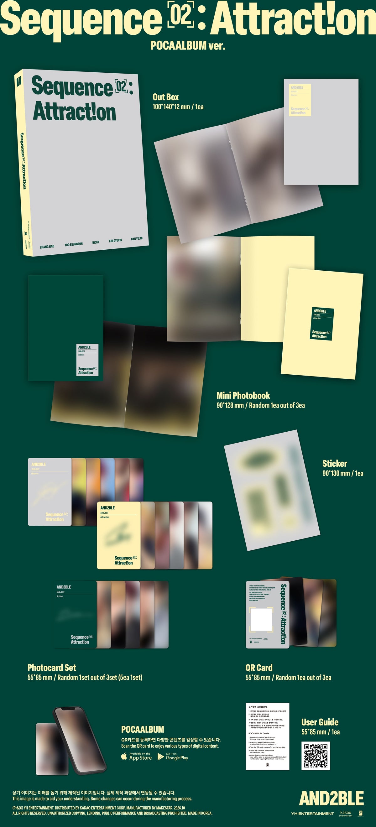 [PREORDER] AND2BLE [Sequence 02: Attraction] POCAALBUM ver