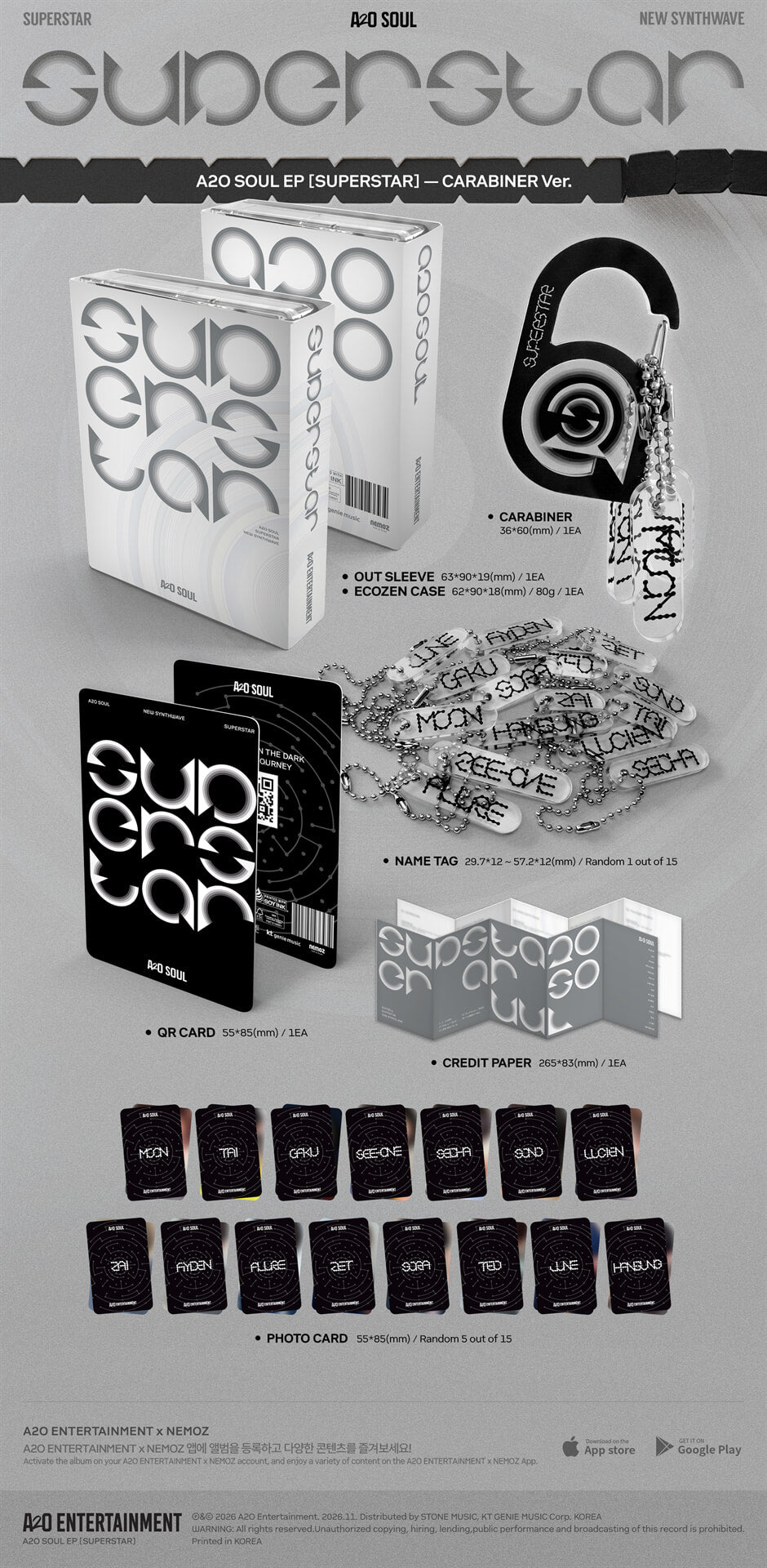 [PREORDER] A2O SOUL [SUPERSTAR] EP ALBUM CARABINER Ver