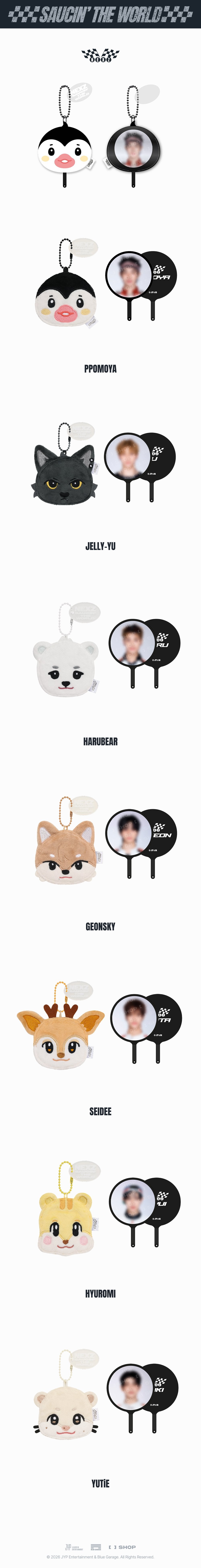 [PREORDER 24/10 CLOSED] NEXZ [SAUCIN' THE WORLD] NEXZOO PLUSH MINI PICKET KEYRING