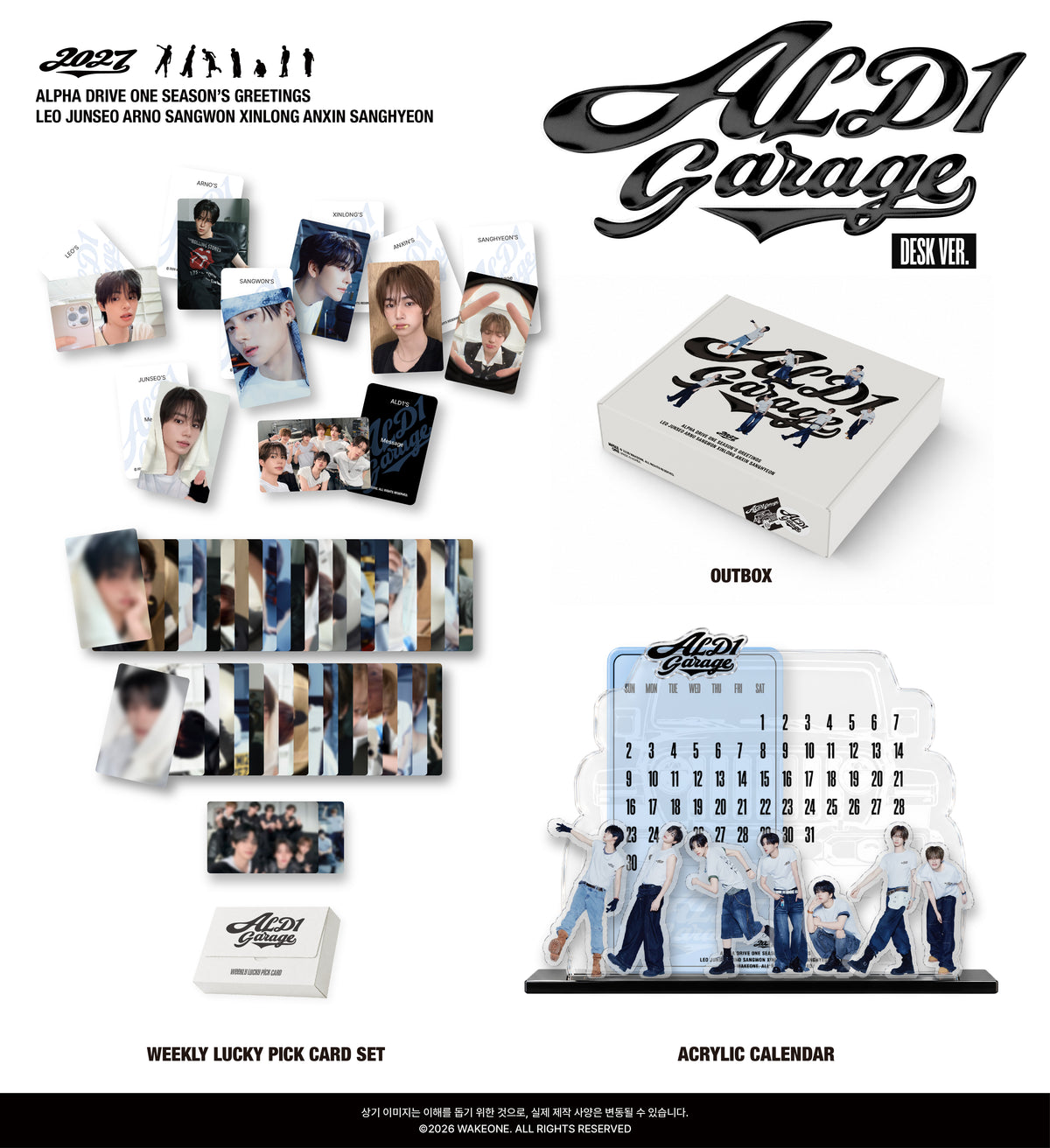 [PREORDER] ALPHA DRIVE ONE [ALD1 GARAGE] 2027 SEASON'S GREETINGS DESK Ver