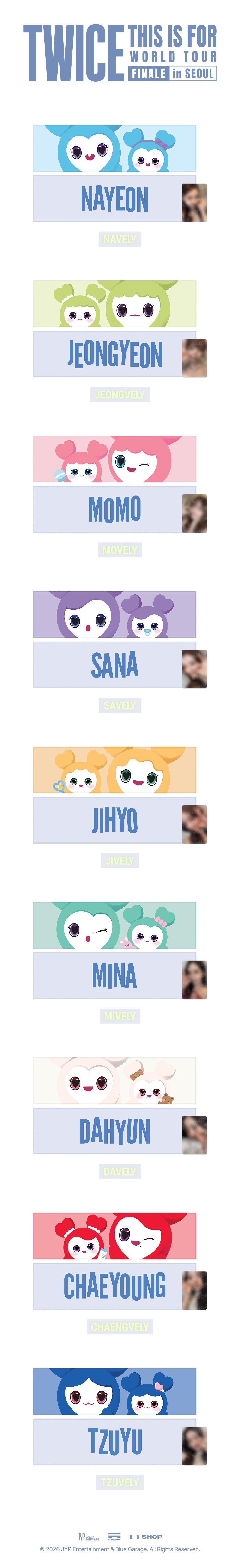 [PREORDER 25/7 CLOSED] TWICE <THIS IS FOR> WORLD TOUR FINALE LOVELY SLOGAN (17 POINTS)
