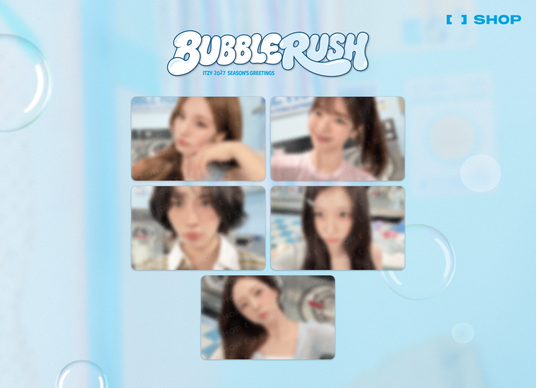 ITZY [BUBBLE RUSH] 2027 Season's Greetings FANSHOP POB (1SET 5EA)