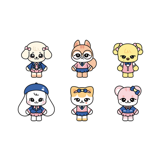 IVE <WELCOME TO MINIVE SCHOOL> SCHOOL PLUSH KEYRING