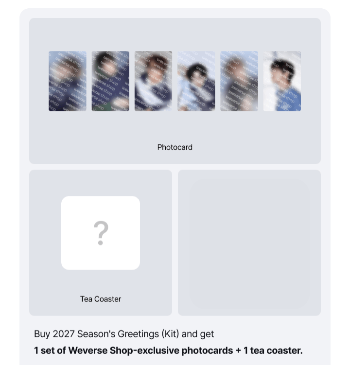 NCT DREAM [OH, MY! DREAM!] 2027 SEASON’S GREETING WEVERSE SHOP POB