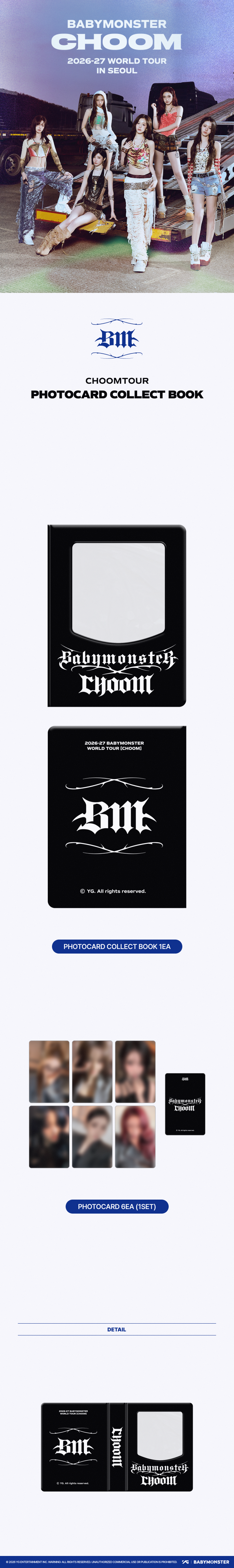 BABYMONSTER WORLD TOUR [DANCE (CHOOM)] IN SEOUL OFFICIAL MD PHOTOCARD COLLECT BOOK