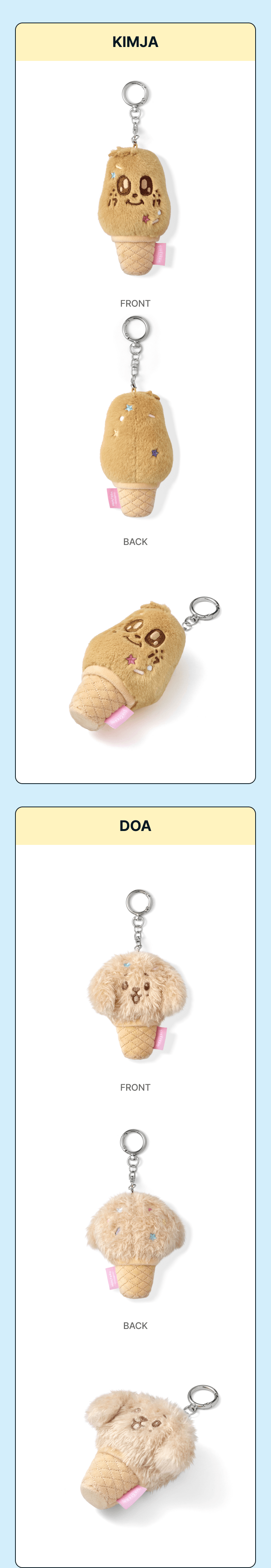 SEVENTEEN <Ice Cream with MINITEEN> Official Merch FACE KEYRING