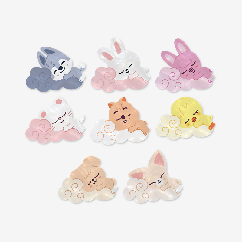 [PREORDER OFFLINE PROXY] STRAY KIDS <RUN IT> SKZOO ACRYLIC HAIR CLIP (18 POINTS)