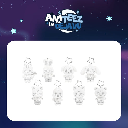 [PREORDER 4/9 CLOSED] ATEEZ [ANITEEZ IN Deja Vu] SILVER ANITEEZ PLUSH KEYRING