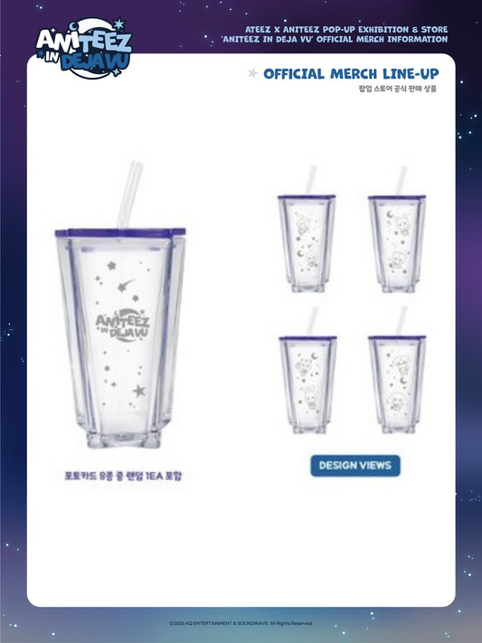 [PREORDER OFFLINE PROXY] ATEEZ [ANITEEZ IN Deja Vu] STARLIGHT GLASS TUMBLER