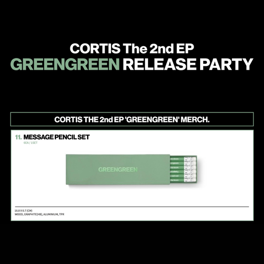 [OFFLINE PROXY 8/5 CLOSE] CORTIS <GREENGREEN> POP UP MD MESSAGE PENCIL SET