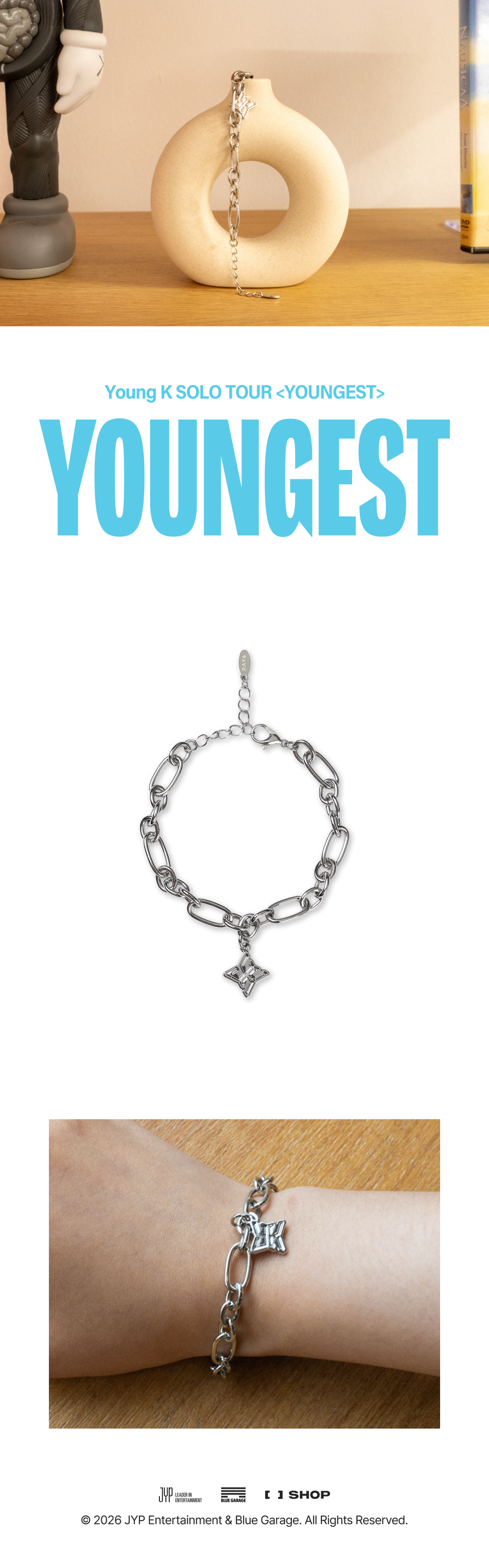 [PREORDER 22/8 CLOSED] YOUNG K Solo Tour <YOUNGEST> in INCHEON METAL BRACELET (28 POINTS)