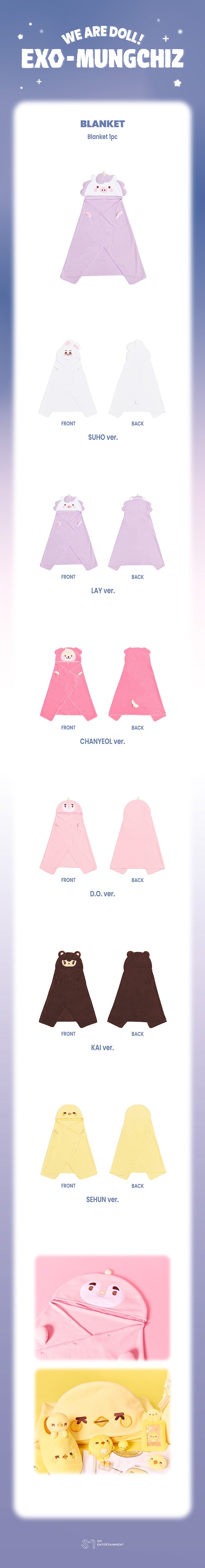 [PREORDER 7/8 CLOSED] EXO <We are DOLL! EXO-MUNGCHIZ> BLANKET