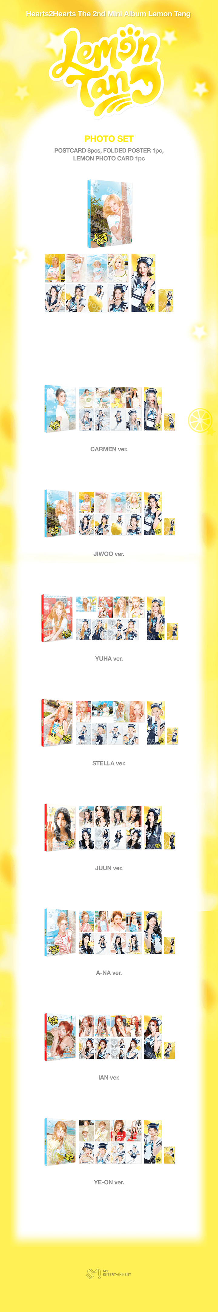 [PREORDER 20/7 CLOSED] HEARTS2HEARTS <LEMON TANG> OFFICIAL MERCH PHOTO SET