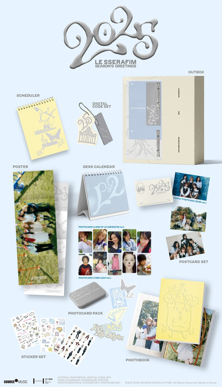 [PREORDER] LE SSERAFIM 2025 SEASON'S GREETINGS