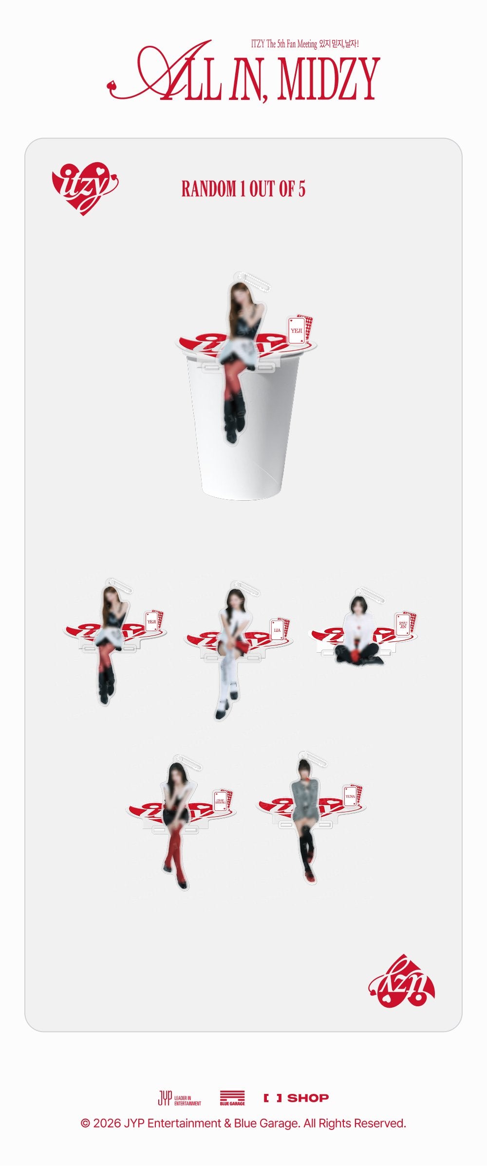 [PREORDER 16/8] ITZY <ALL IN, MIDZY> SECRET ACRYLIC STOPPER (19 POINTS)