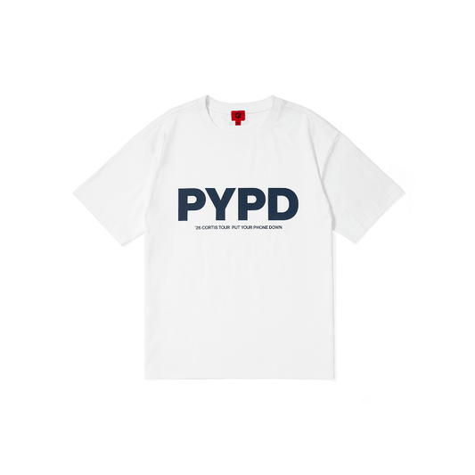 [PREORDER] CORTIS <PUT YOUR PHONE DOWN> OFFICIAL MERCH PYPD T-Shirt (White)