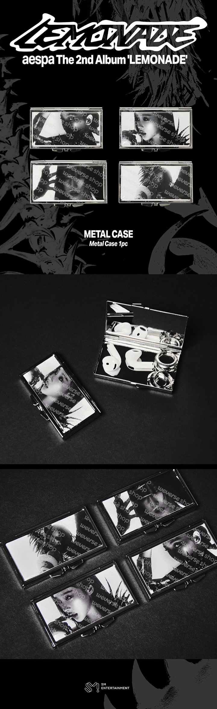 [PREORDER 13/6 CLOSE] AESPA <MAKE IT LEMONADE> OFFICIAL MD METAL CASE