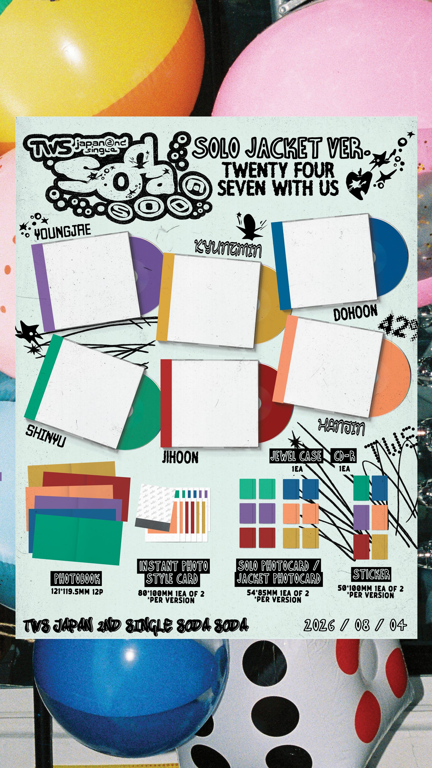 [PREORDER] TWS <SODA SODA> JAPAN 2nd Single SOLO JACKET VER