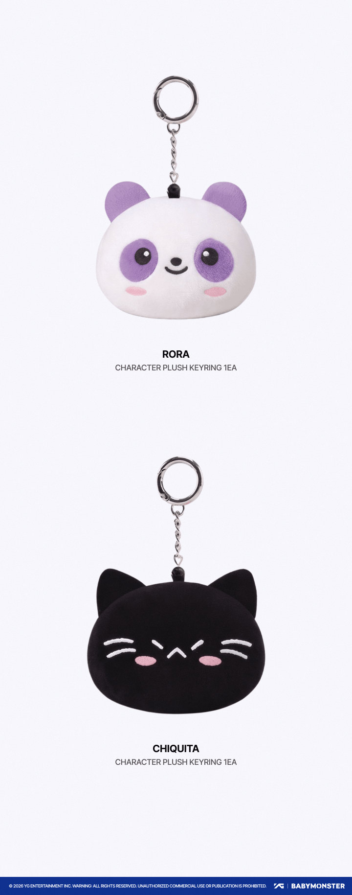 BABYMONSTER WORLD TOUR [DANCE (CHOOM)] IN SEOUL OFFICIAL MD CHARACTER PLUSH KEYRING