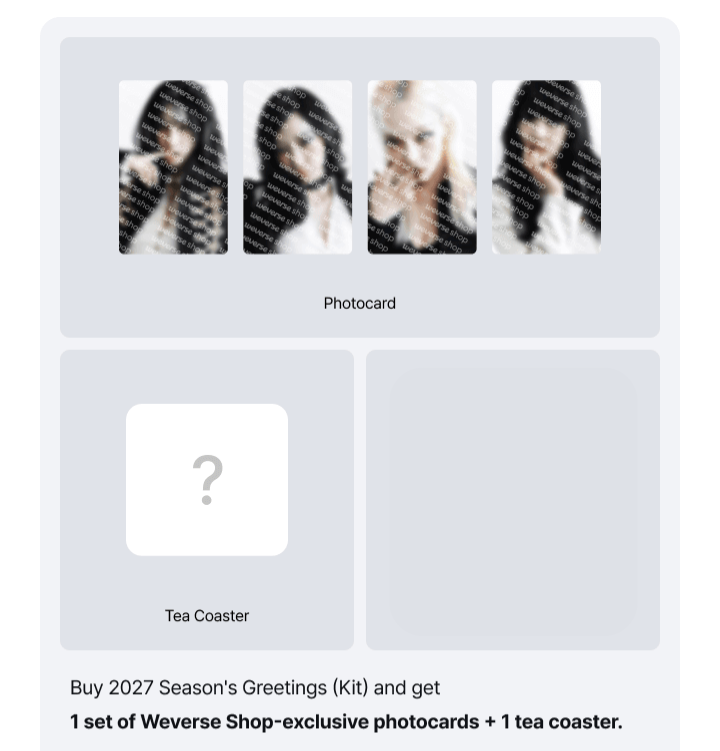 AESPA [Just One More Page, I Swear] 2027 SEASON’S GREETING WEVERSE SHOP POB