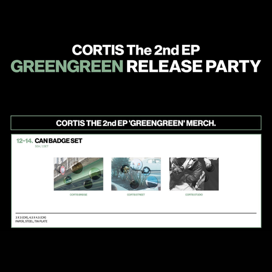 [OFFLINE PROXY 8/5 CLOSE] CORTIS <GREENGREEN> POP UP MD CAN BADGE SET