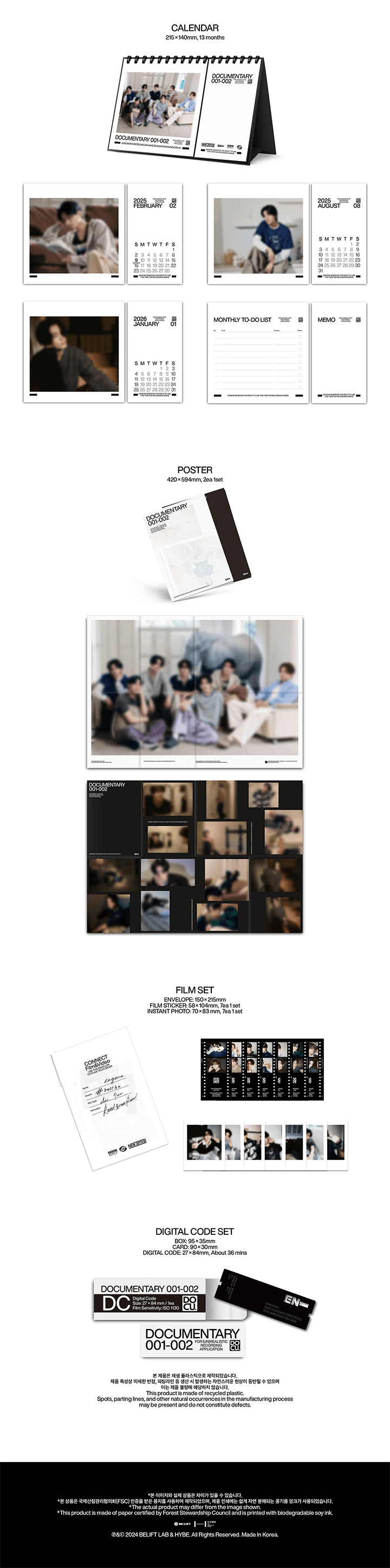 [PREORDER] ENHYPEN <DOCUMENTARY 001-002> 2025 SEASON'S GREETINGS