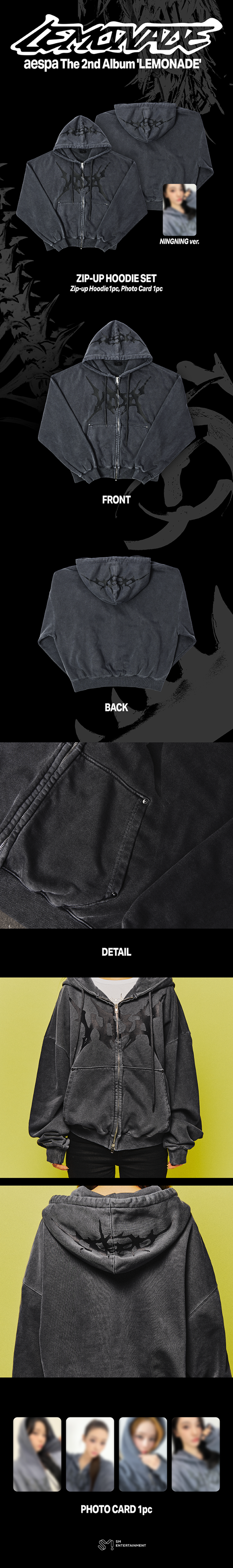 [PREORDER 13/6 CLOSE] AESPA <MAKE IT LEMONADE> OFFICIAL MD ZIP-UP HOODIE SET