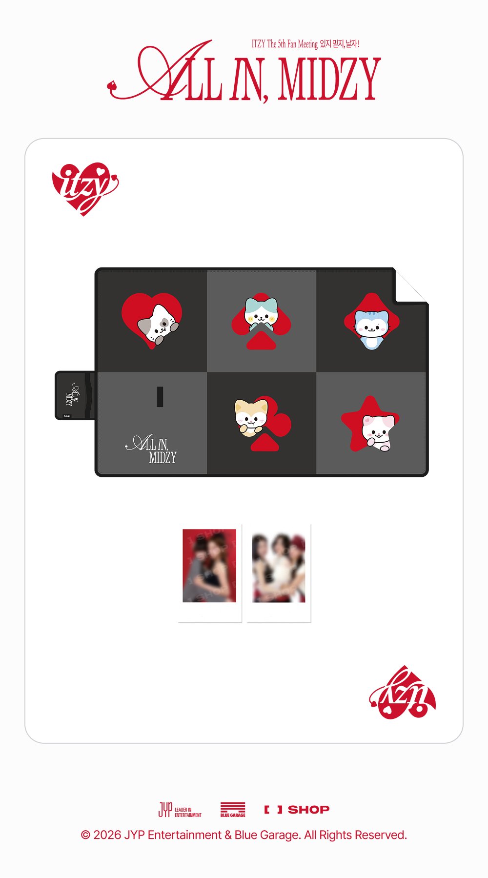 [PREORDER 16/8] ITZY <ALL IN, MIDZY> TWINZY PICNIC MAT (40 POINTS)