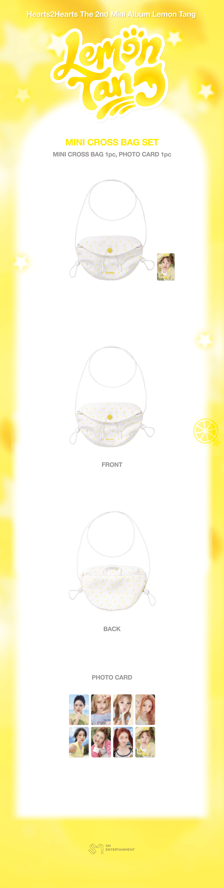 [PREORDER 20/7 CLOSED] HEARTS2HEARTS <LEMON TANG> OFFICIAL MERCH MINI CROSS BAG SET
