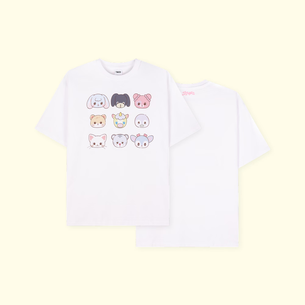 [OFFLINE PROXY 19/10 CLOSED] TWICE [TWICE THE THRILL] 11TH ANNIVERSARY POP-UP STORE T-SHIRT (White)