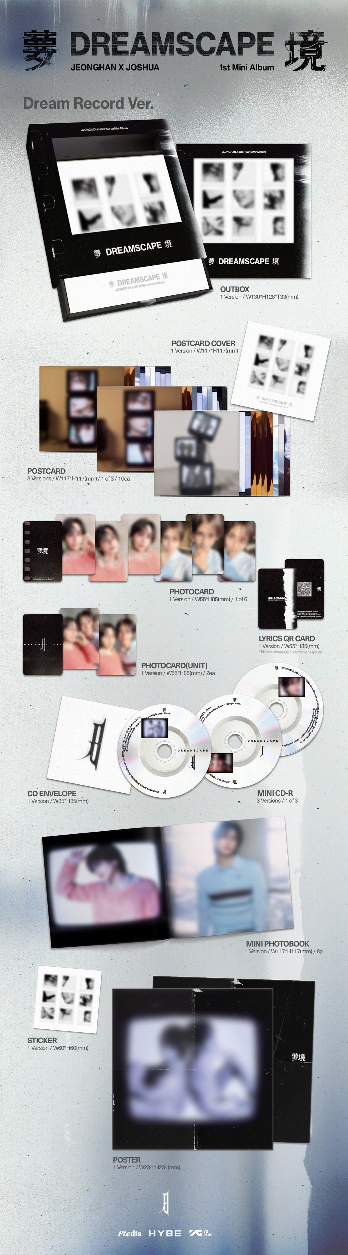 [PREORDER] SEVENTEEN JEONGHAN X JOSHUA [DREAMSCAPE] DREAM RECORD VER