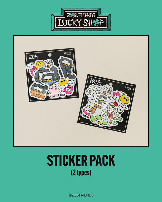 [PREORDER] G-DRAGON <ZO&FRIENDS LUCKY SHOP> POP-UP STICKER PACK