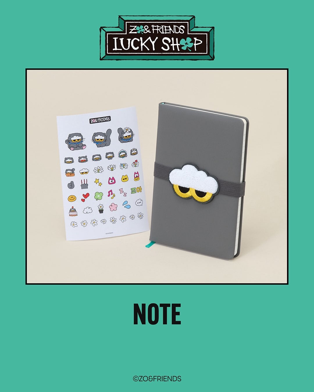 [PREORDER] G-DRAGON <ZO&FRIENDS LUCKY SHOP> POP-UP NOTE