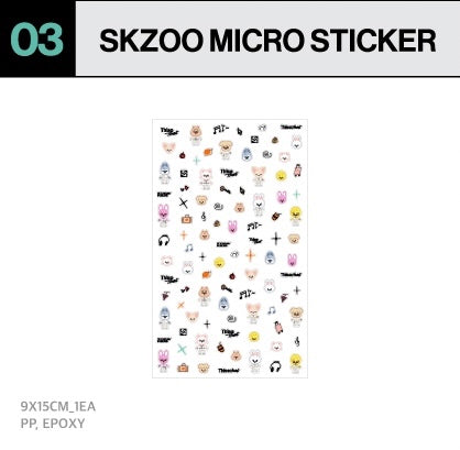 [PREORDER OFFLINE PROXY] STRAY KIDS <THIS & THAT> POP-UP STORE SKZOO MICRO STICKER (10 POINTS)