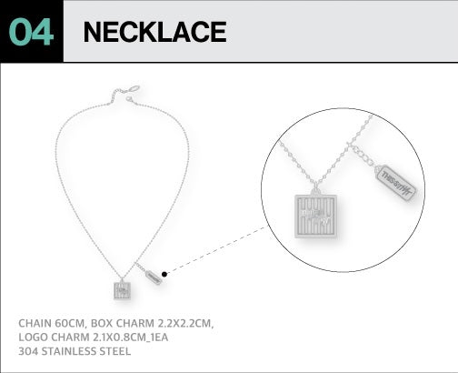 [PREORDER OFFLINE PROXY] STRAY KIDS <THIS & THAT> POP-UP STORE NECKLACE (24 POINTS)