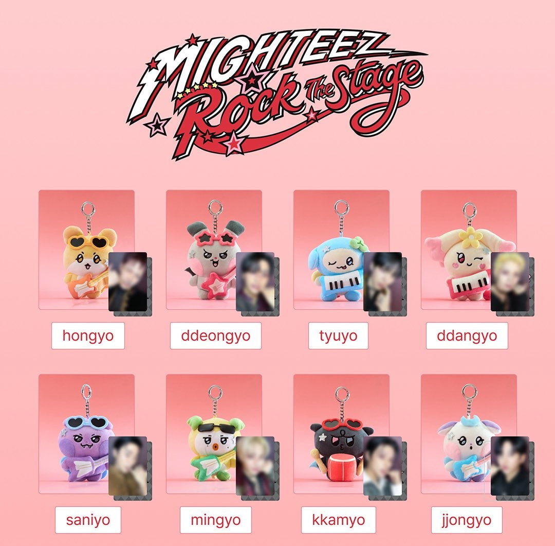 [PREORDER 20/9 CLOSED] ATEEZ [MIGHTEEZ Rock The Stage] POP-UP PLUSH KEYRING - ROCKSTAR