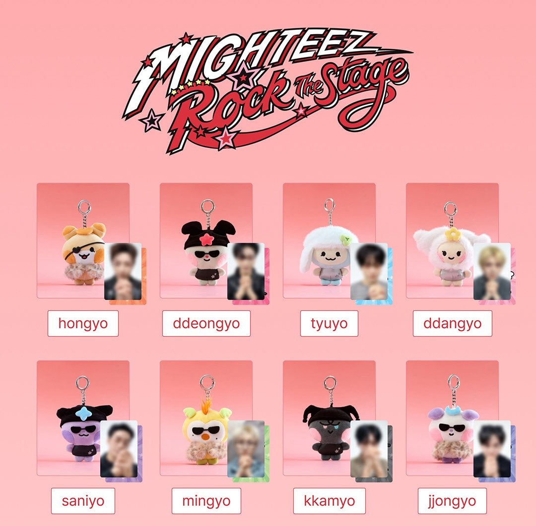 [PREORDER 20/9 CLOSED] ATEEZ [MIGHTEEZ Rock The Stage] POP-UP PLUSH KEYRING - POPSTAR
