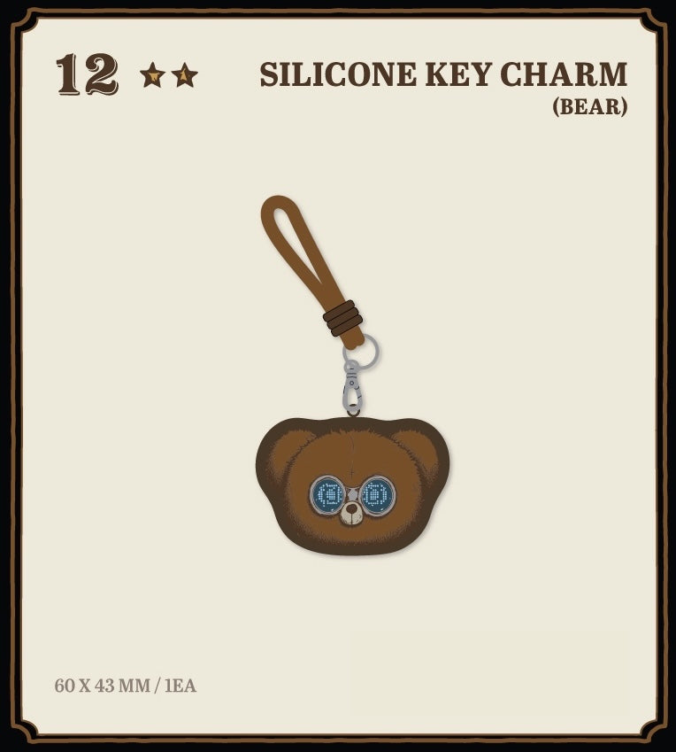 [OFFLINE PROXY] JISOO [CLICK in SEOUL] POP-UP SILICONE KEY CHARM (BEAR)