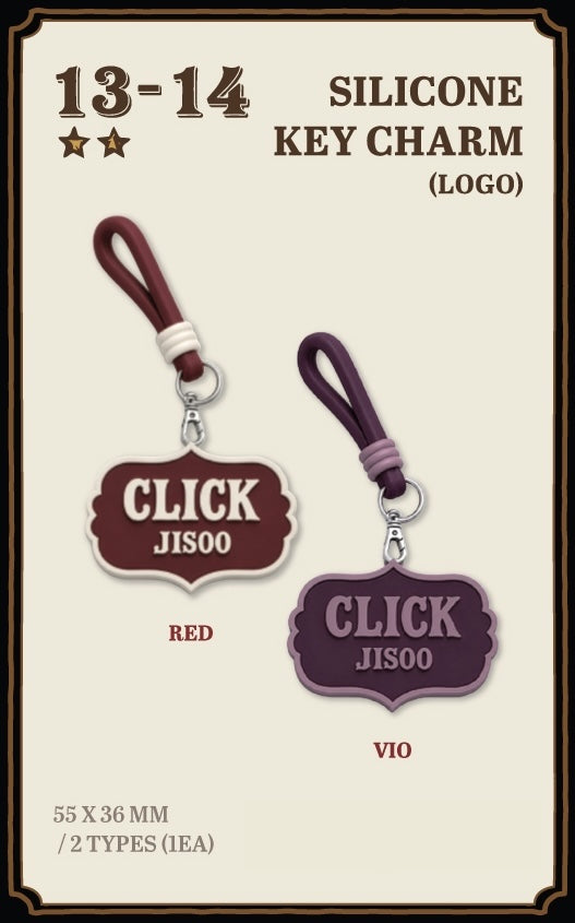 [OFFLINE PROXY] JISOO [CLICK in SEOUL] POP-UP SILICONE KEY CHARM (LOGO)