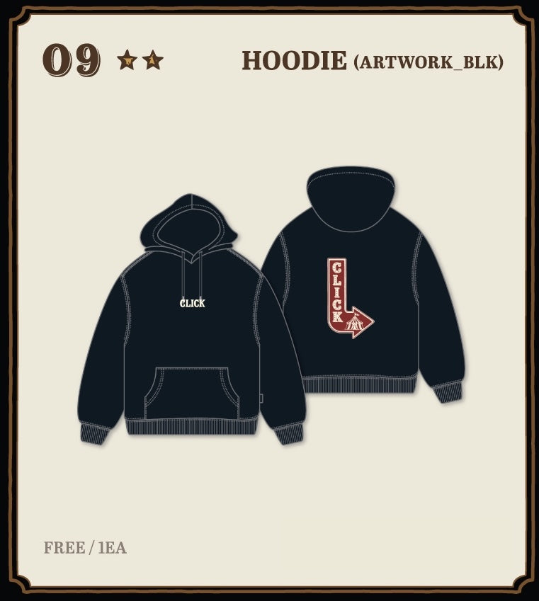 [OFFLINE PROXY] JISOO [CLICK in SEOUL] POP-UP HOODIE (ARTWORK BLK)