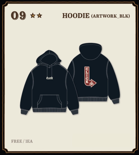 [OFFLINE PROXY] JISOO [CLICK in SEOUL] POP-UP HOODIE (ARTWORK BLK)