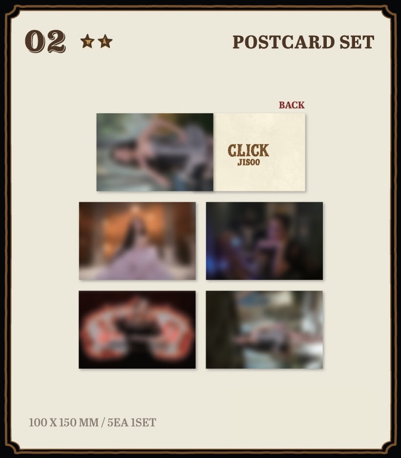 [OFFLINE PROXY] JISOO [CLICK in SEOUL] POP-UP POSTCARD SET