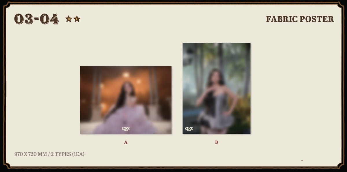 [OFFLINE PROXY] JISOO [CLICK in SEOUL] POP-UP FABRIC POSTER