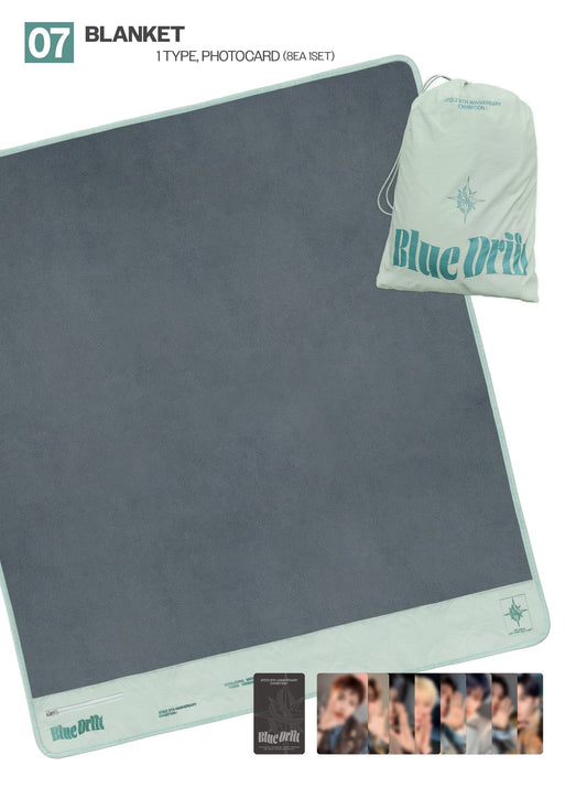 [PREORDER 30/9 CLOSED] ATEEZ [8th Anniversary Exhibition : BLUE DRIFT] OFFICIAL MD BLANKET