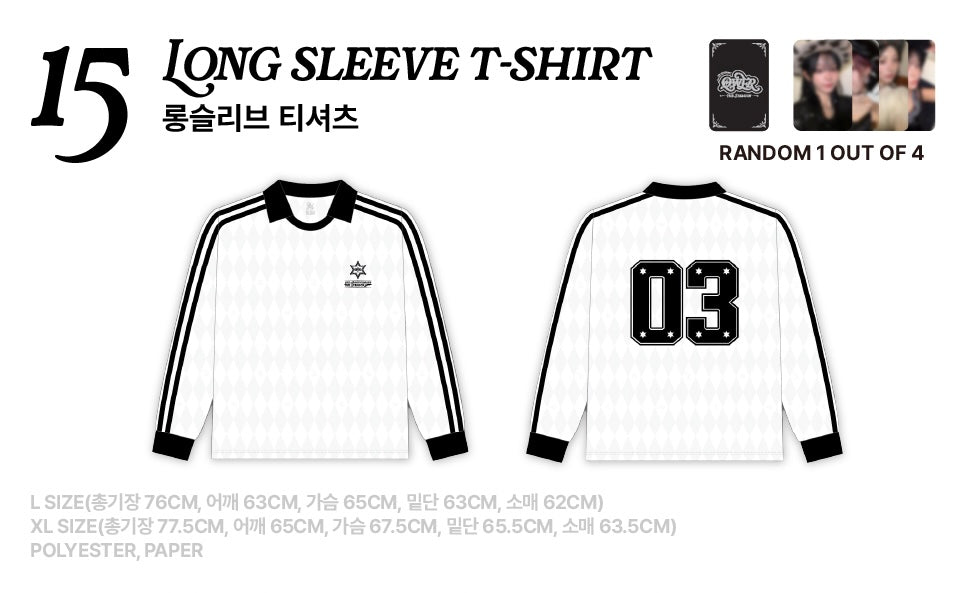[OFFLINE PROXY 17/10 CLOSED] QWER [THE STARSIGN] 3RD ANNIVERSARY POP-UP STORE LONG SLEEVE T-SHIRT