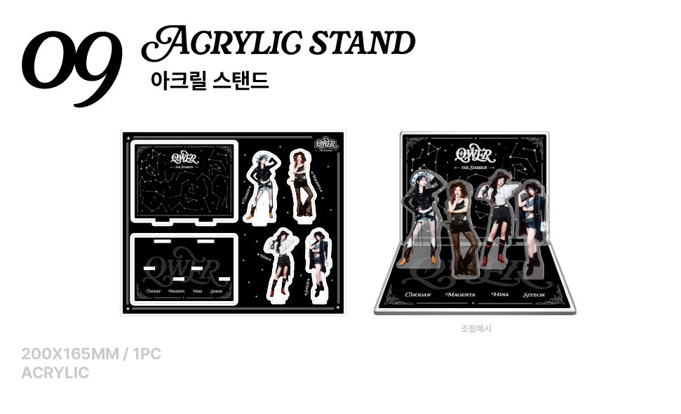 [OFFLINE PROXY 17/10 CLOSED] QWER [THE STARSIGN] 3RD ANNIVERSARY POP-UP STORE ACRYLIC STAND