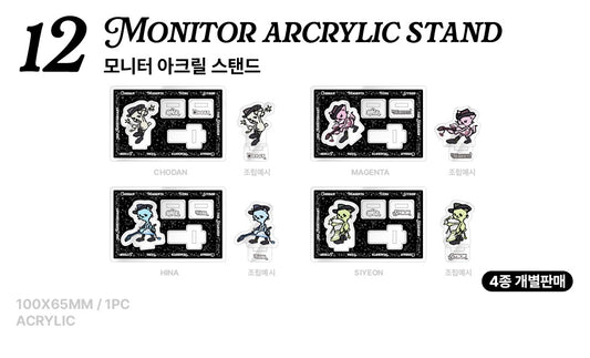[OFFLINE PROXY 17/10 CLOSED] QWER [THE STARSIGN] 3RD ANNIVERSARY POP-UP STORE MONITOR ARCRYLIC STAND