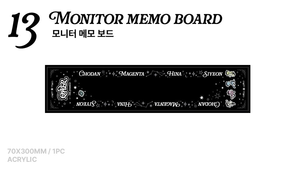[OFFLINE PROXY 17/10 CLOSED] QWER [THE STARSIGN] 3RD ANNIVERSARY POP-UP STORE MONITOR MEMO BOARD