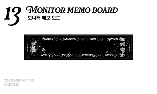 [OFFLINE PROXY 17/10 CLOSED] QWER [THE STARSIGN] 3RD ANNIVERSARY POP-UP STORE MONITOR MEMO BOARD