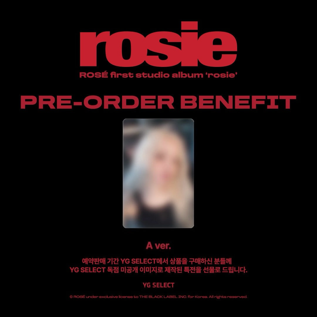 ROSÉ <rosie> Retail Exclusive